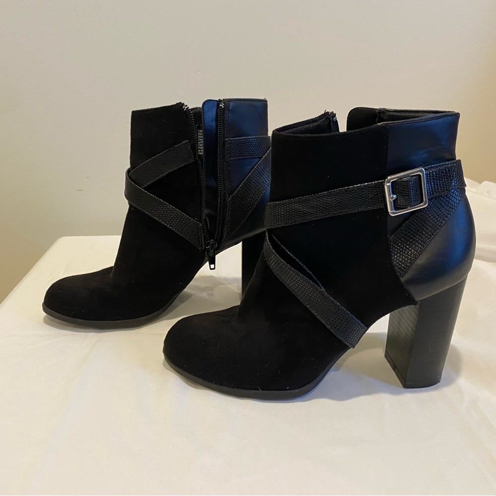 Christian Siriano Black Ankle Boots